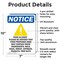 Signmission Food Allergy Notice, 7 in W x Rectangle, Aluminum OS-2PACK-NS-A-710-V-12813 - alternate 4